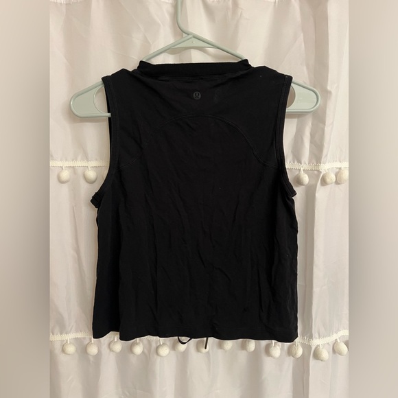 Lululemon Athletica Cinch Me Up Front Tank Black Size 4 - Picture 7 of 7